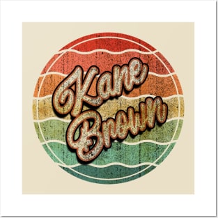 Retro Vintage Kane Brown Posters and Art